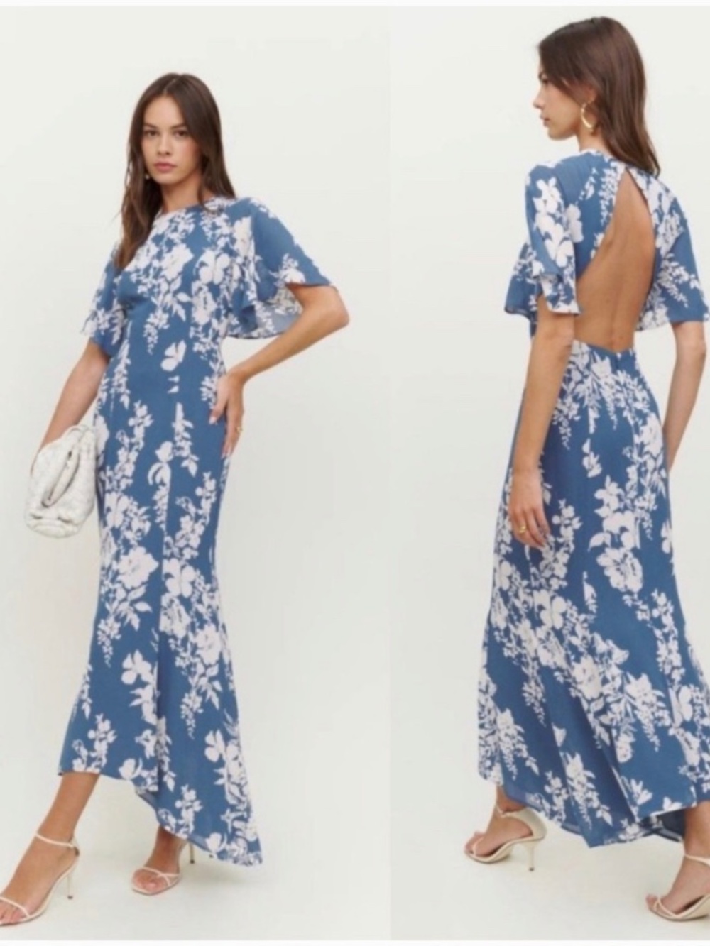 Reformation Carletta Dress Open Back Maxi Size 2
